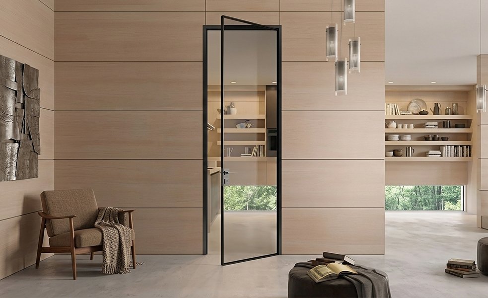 Aluminium Slim Casement Door